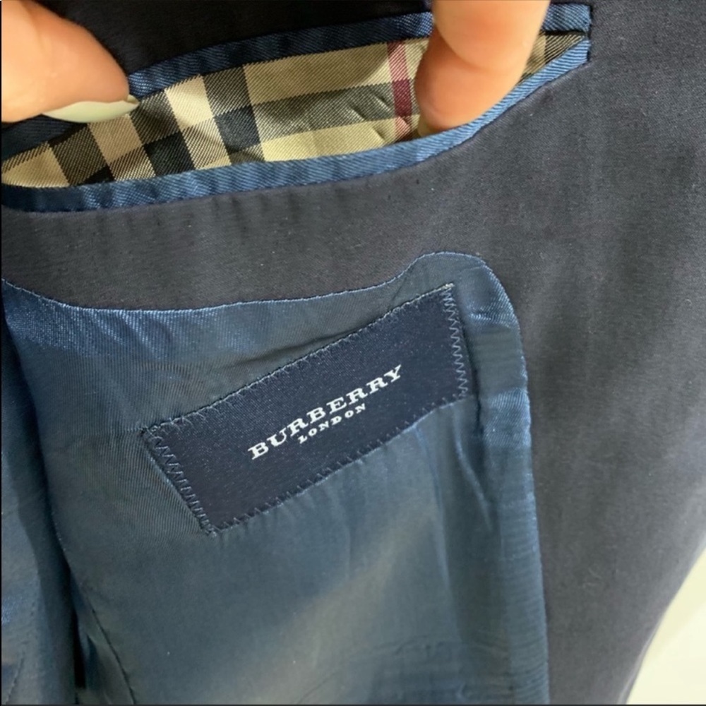 Burberry Blue Cotton Sports Jacket Sz 50 US Sz 40 - Picture 4 of 7